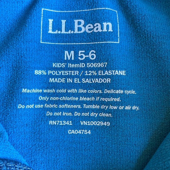 LL Bean Kid’s Tech Quarter Zip Top - Picture 3 of 4